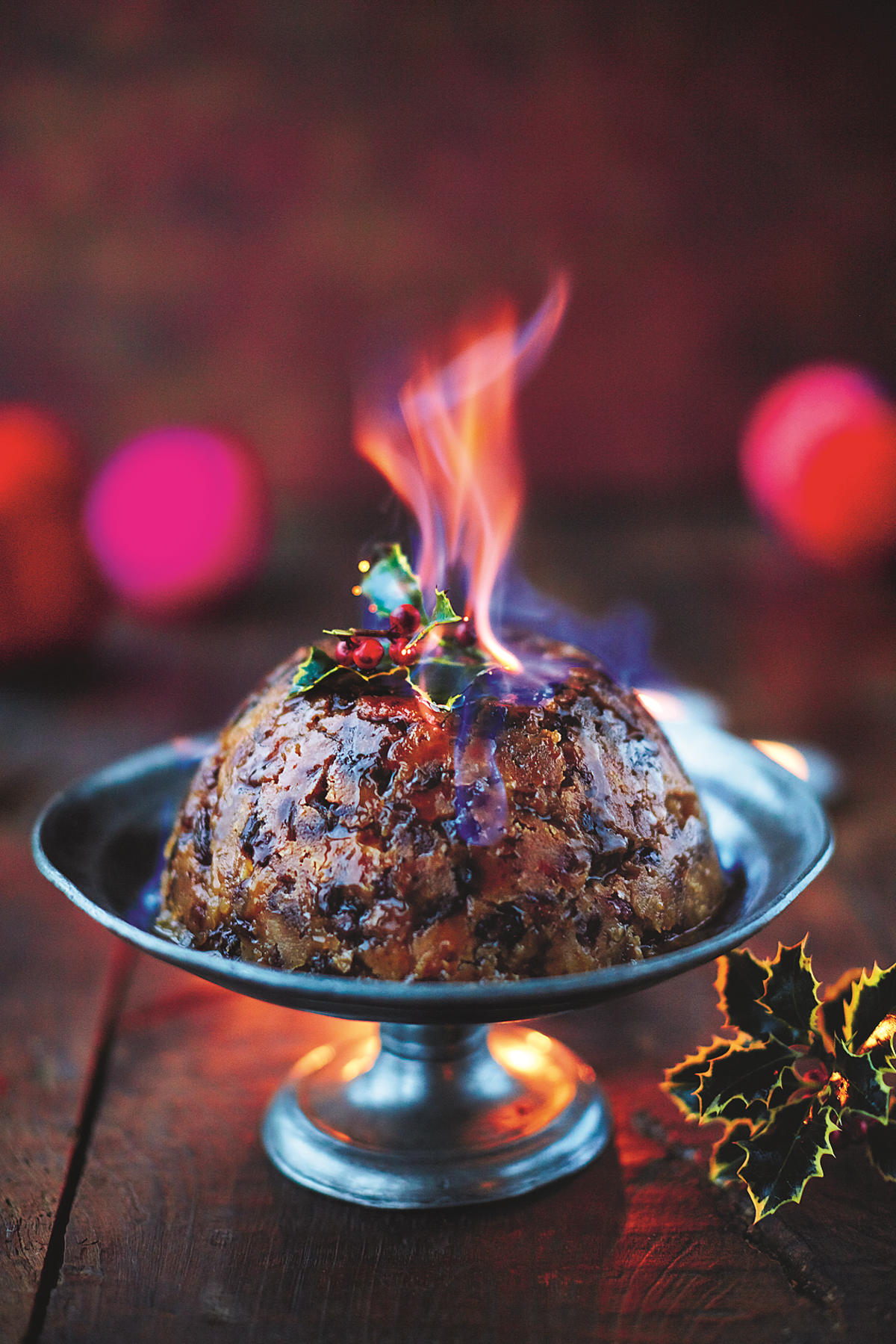 Christmas Pudding Dried Fruit, Pecans, Ginger, Rosemary, Bourbon and Golden Syrup