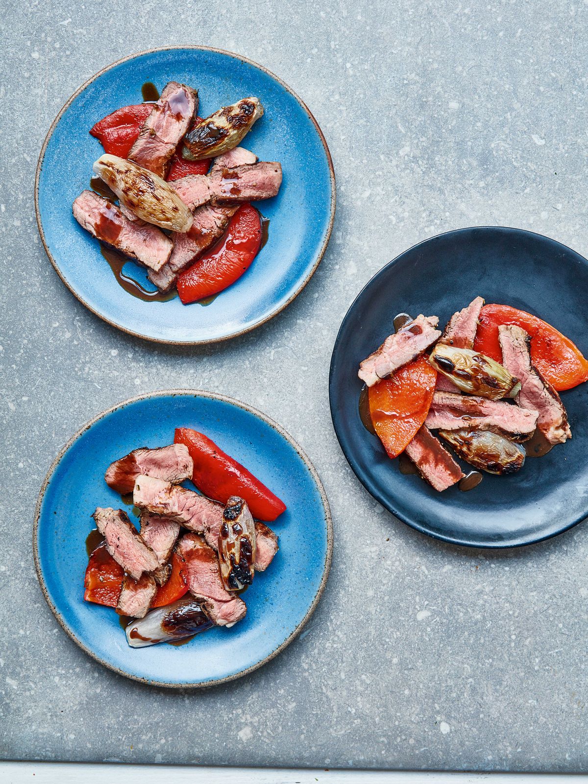 Mary Berry’s Marinated Rosemary Lamb Steaks with Red Peppers