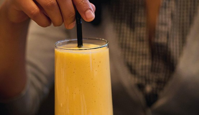 Mango Lassi from the Mother India Cookbook