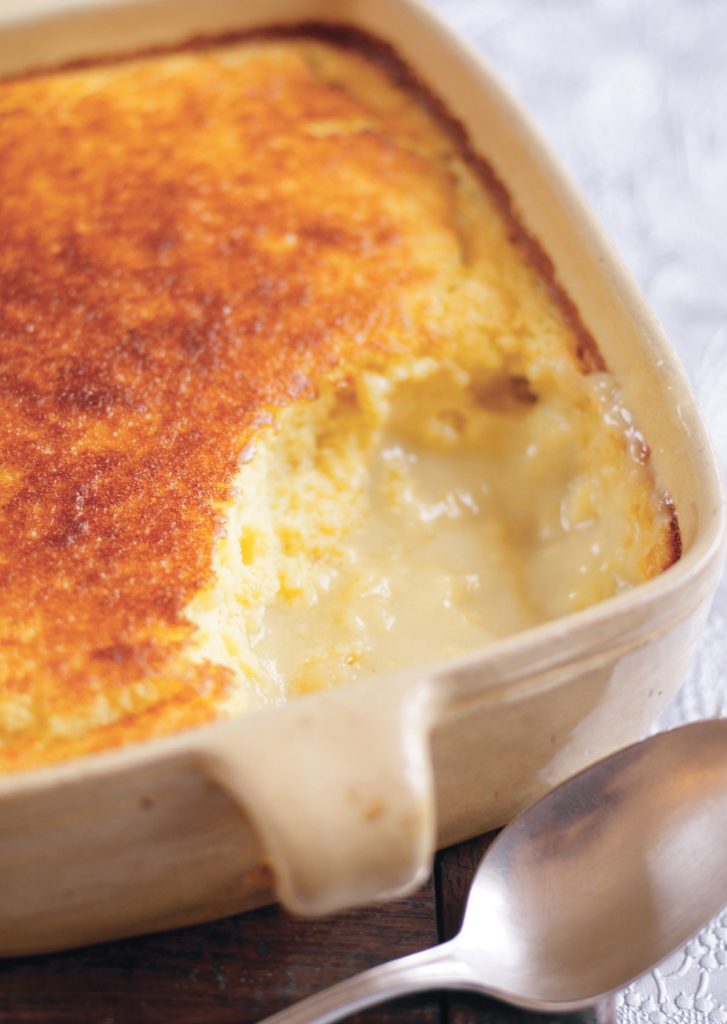 Lemon and Passion Fruit Self-saucing Pudding
