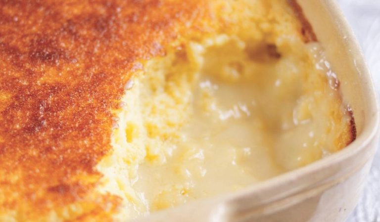Lemon and Passion Fruit Self-saucing Pudding