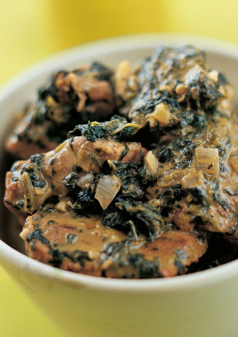 Lamb with Spinach