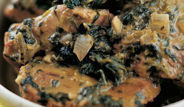 Lamb with Spinach