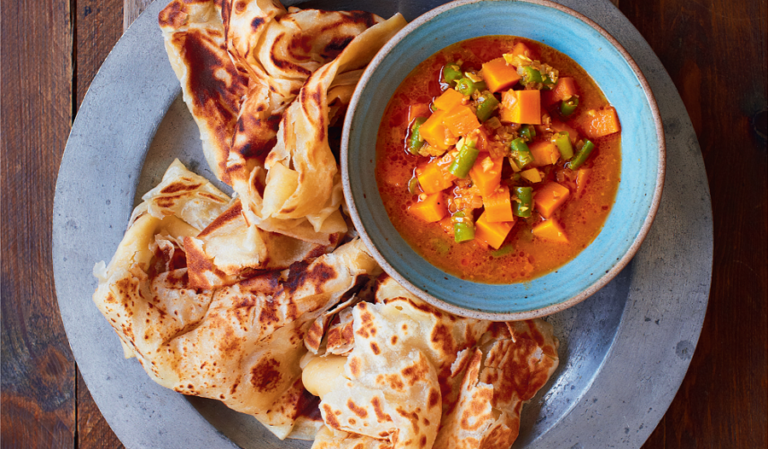 Malaysian Flatbread - Roti Canai from Amazing Malaysian