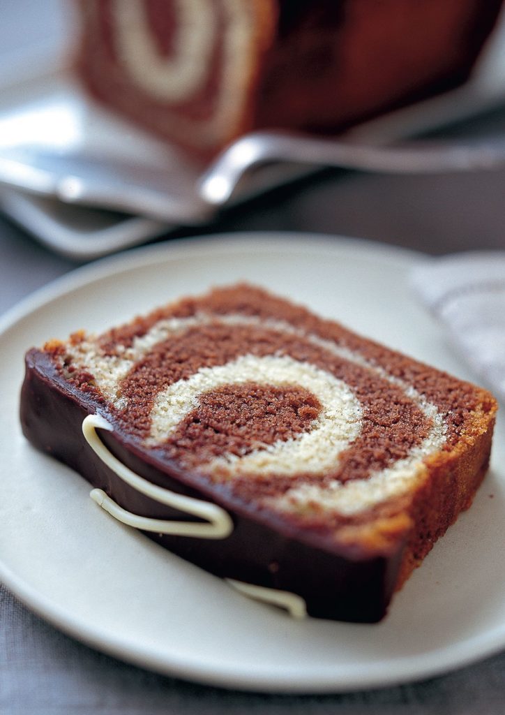 Chocolate and Vanilla Marble Loaf