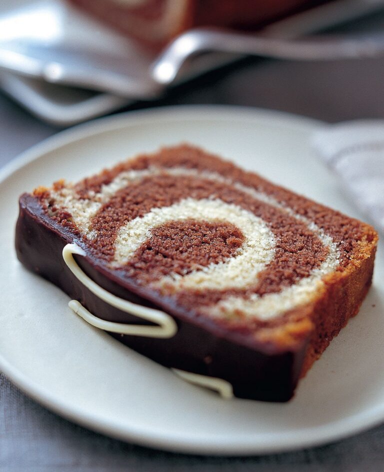 Chocolate and Vanilla Marble Loaf