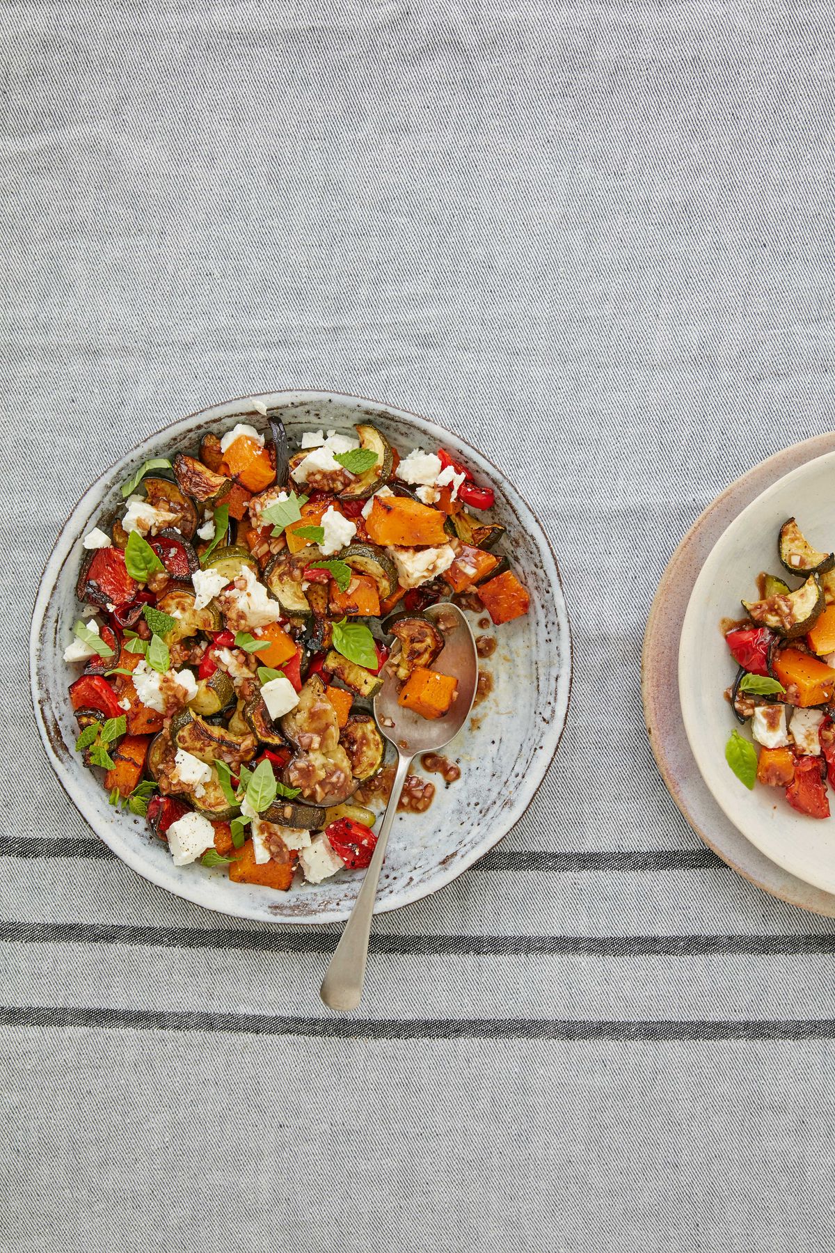 Roasted Vegetables with Feta and Herbs
