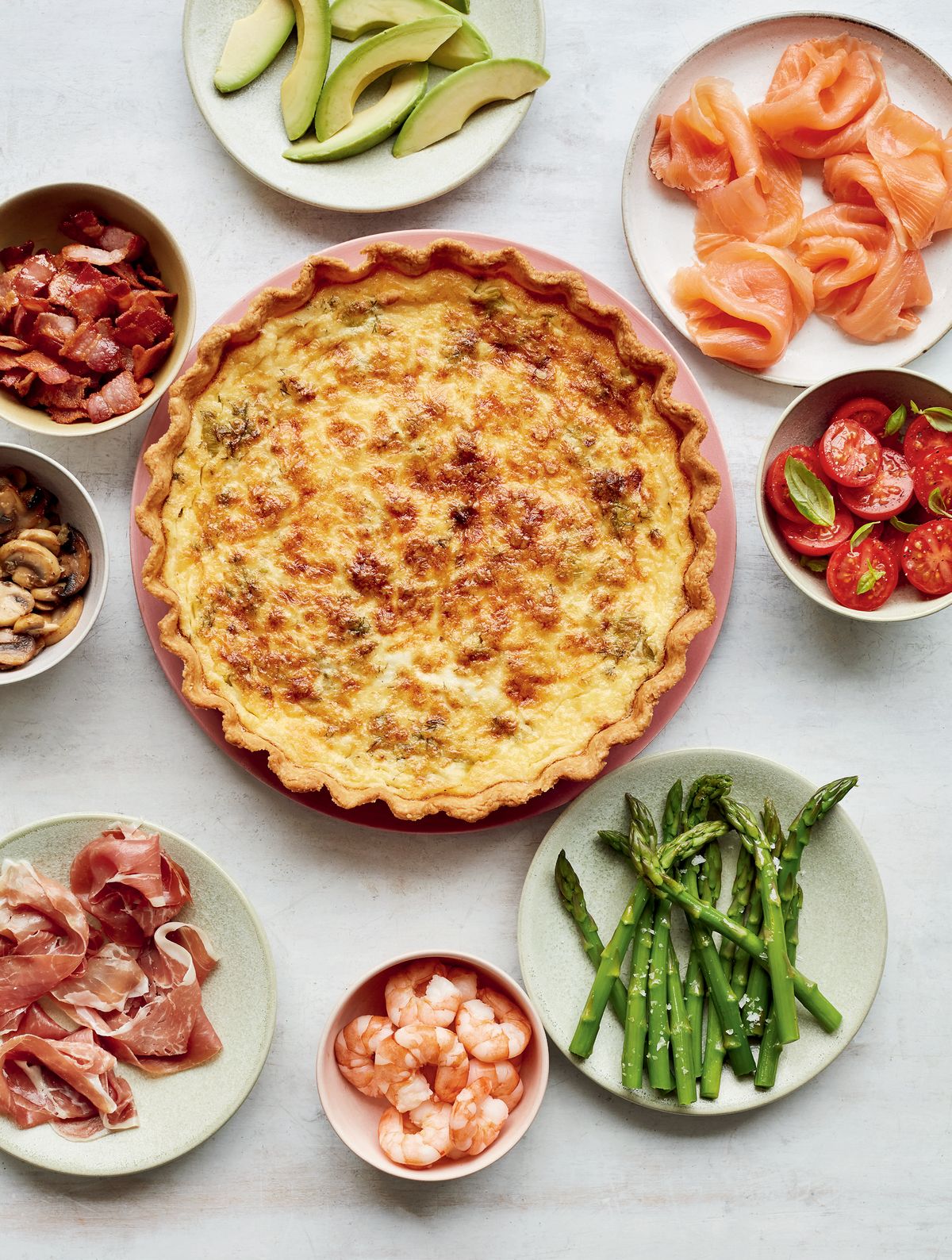 Mary Berry’s Leek & Dill Quiche with a Choice of Toppings