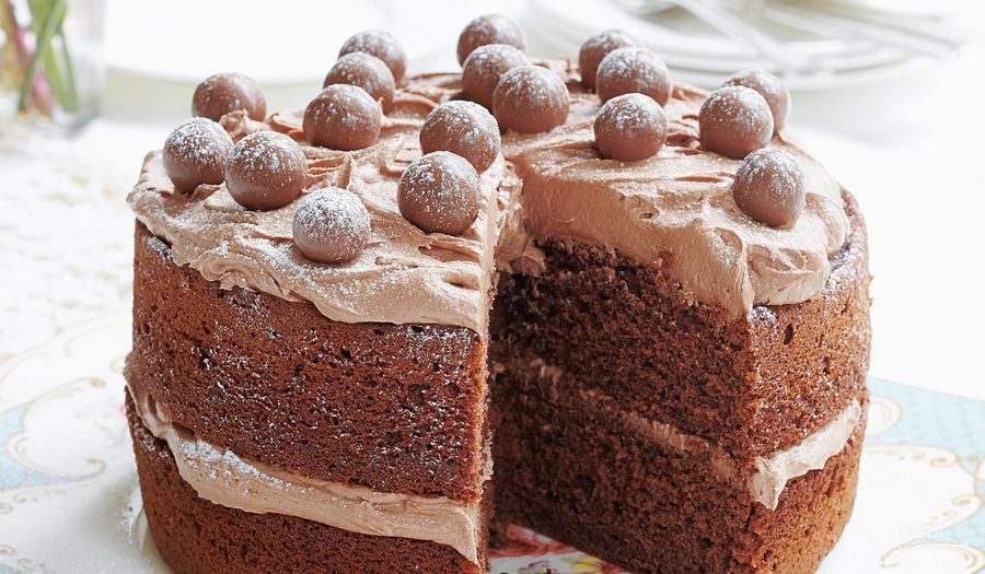 Malted Chocolate Cake