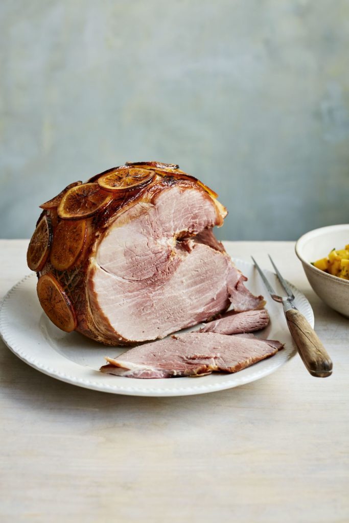 Mary Berry’s Orange-Glazed Ham with Mango and Orange Salsa