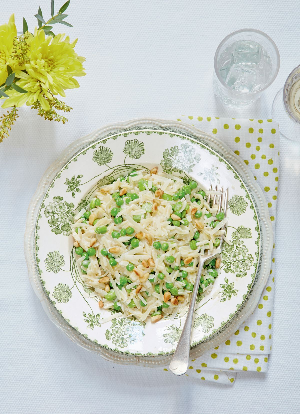 Mary Berry’s Orzo with Broad Beans, Peas, Lemon, and Thyme