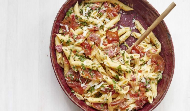 Mary Berry Romano Pepper & Herb Penne & Parma Ham Recipe