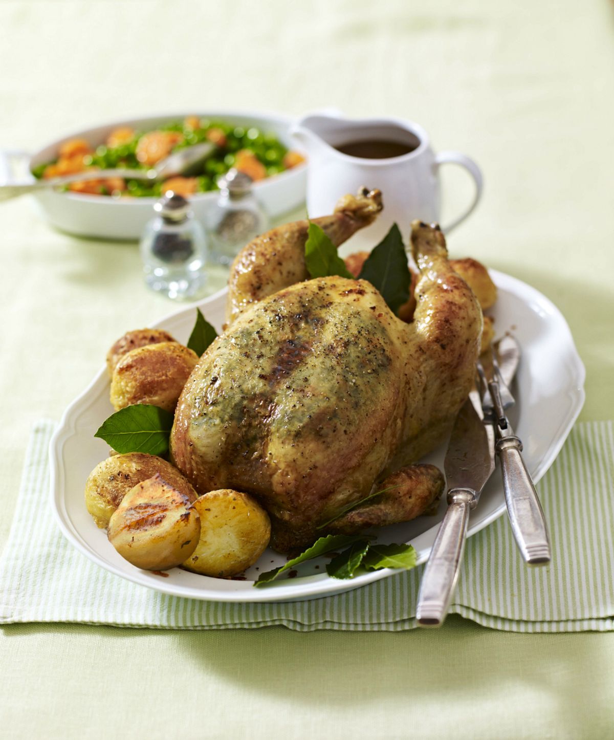 Roast Chicken with Tarragon Butter