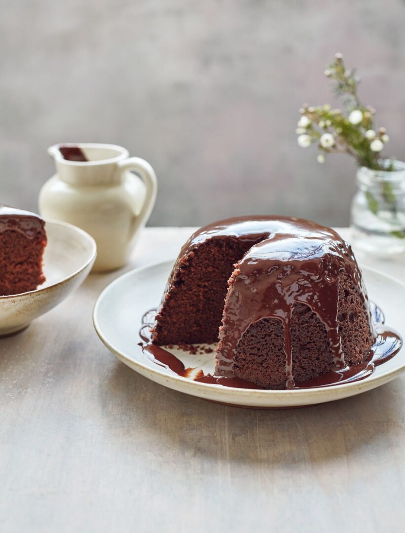 Mary Berry’s Chocolate Steamed Pudding with Chocolate Sauce