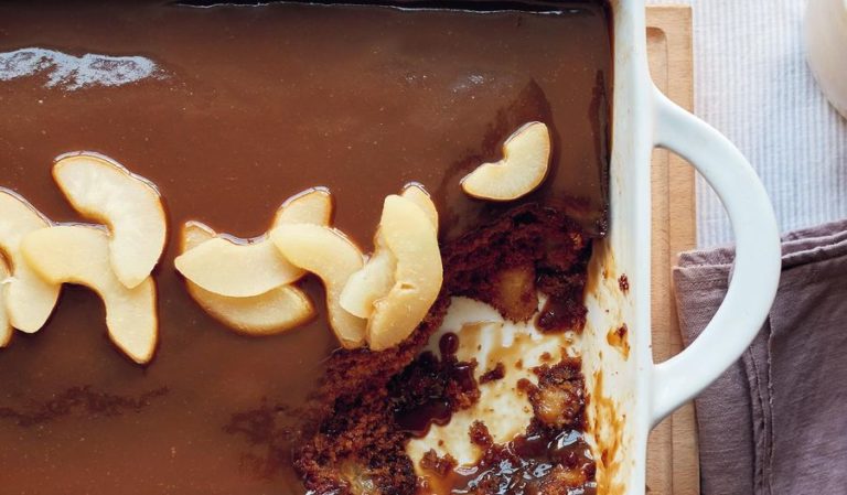 Mary Berry Sticky Toffee Pear Pudding Recipe | BBC2 Simple Comforts