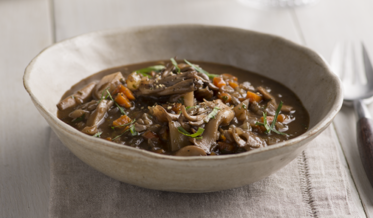 Meaty Mushroom Stew from the Plant Based Cookbook