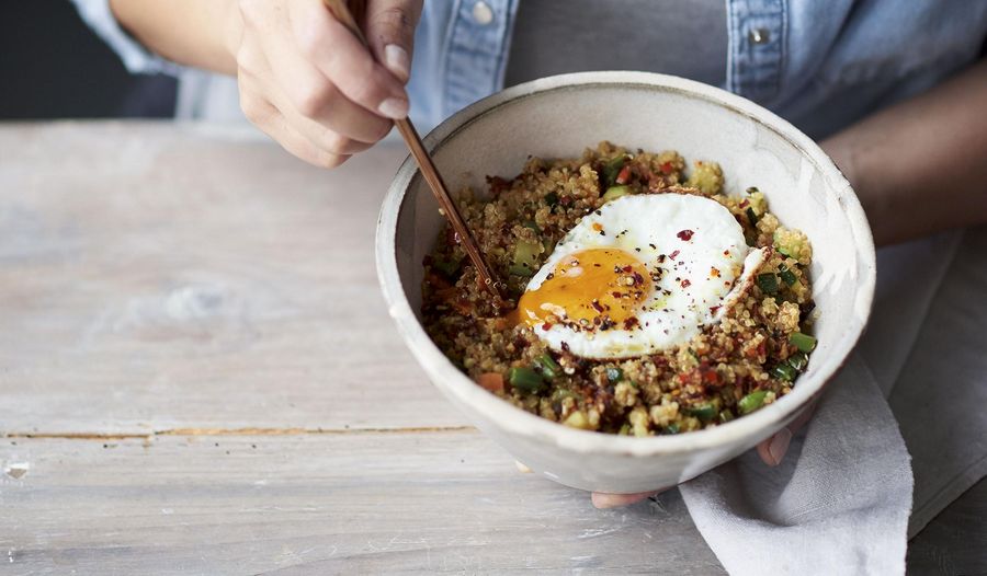 Melissa Hemsley's Chinese Fried Quinoa with Spicy Garlic Sesame Oil Recipe