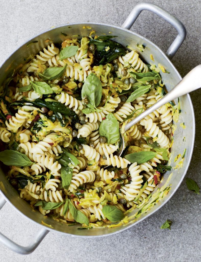 Melissa Hemsley’s ‘Salsa Verde Style’ 12-Minute Courgette, Wild Garlic and Rocket Pasta