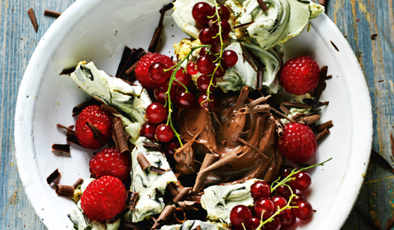 Rick Stein's Smashed Liquorice Meringues