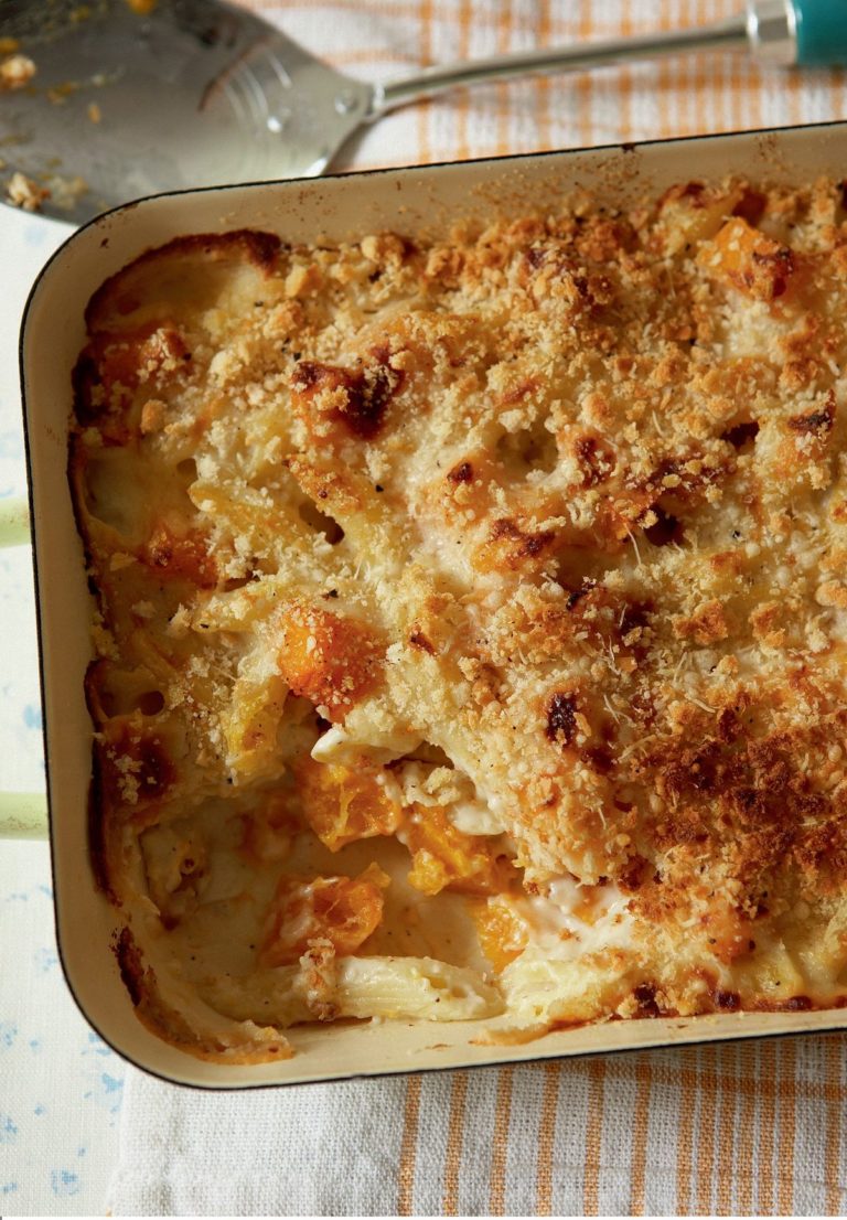 Butternut Squash Gratin with Penne