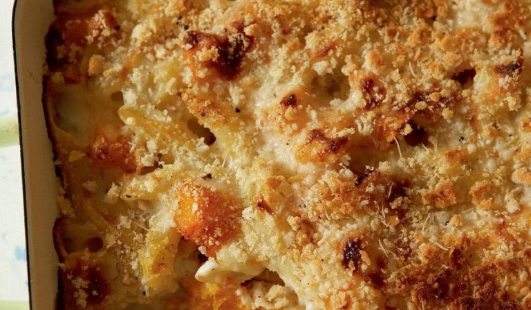 Butternut Squash Gratin with Penne Recipe | Autumn Pasta Bake