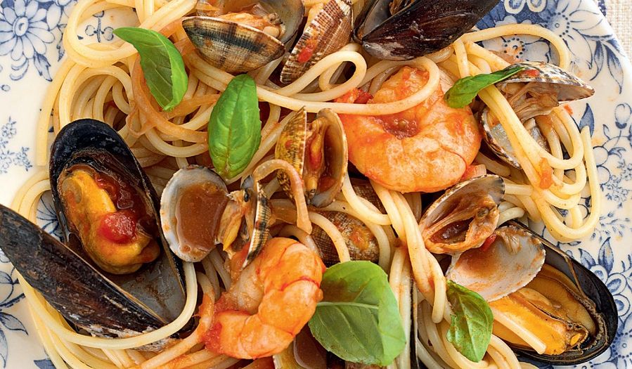 Marina’s Spaghetti with Seafood