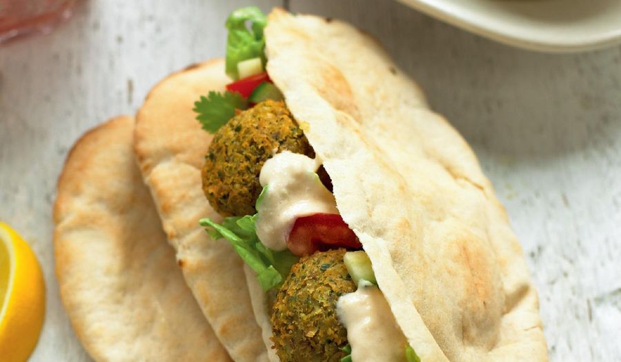 Falafel with Tahina Cream in Pitta