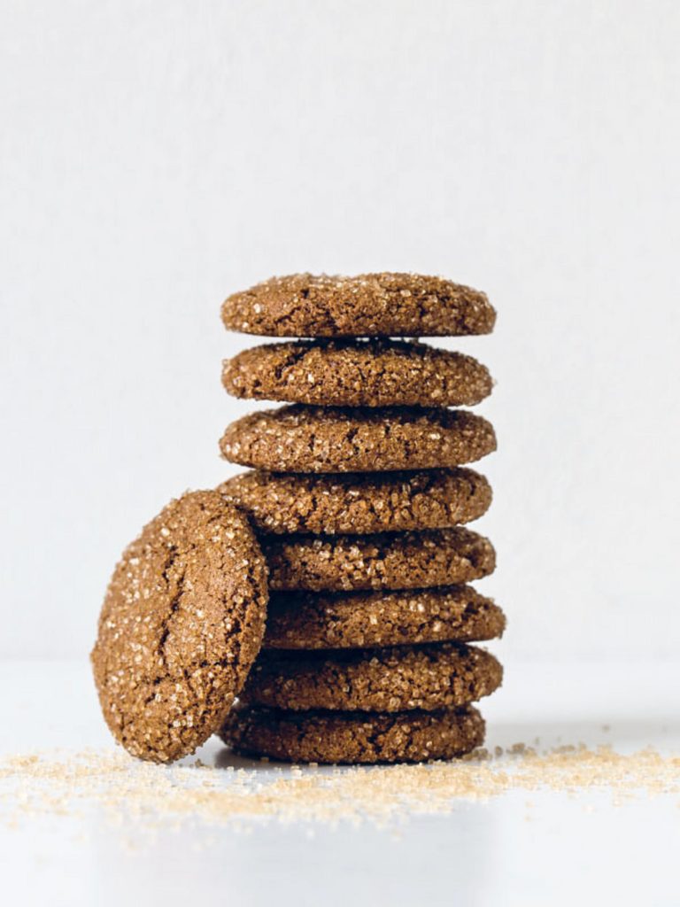 Chewy Molasses Spelt Cookies