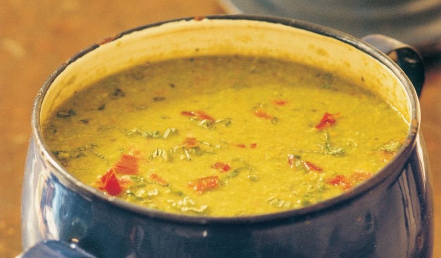 Sopa De Guisantes (Pea Soup with Jamon and Mint)