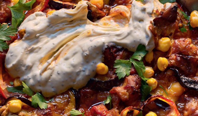 Moussaka with Tahini (Moussaka bil Tahina)