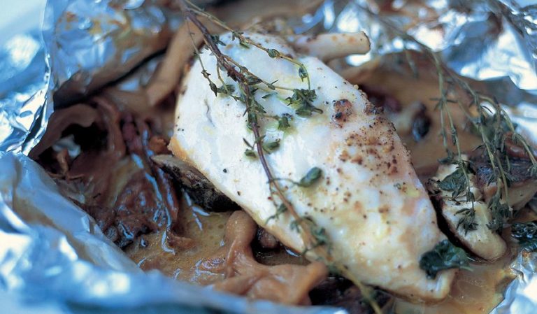 Jamie Oliver's Baked Chicken with Mushrooms
