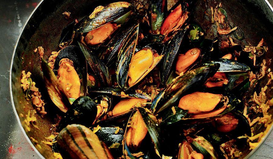Mussel Masala with Coconut