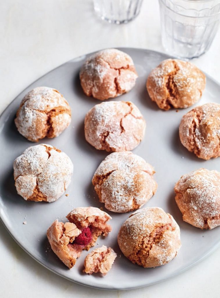 Nadiya Hussain’s Raspberry Amaretti Biscuits