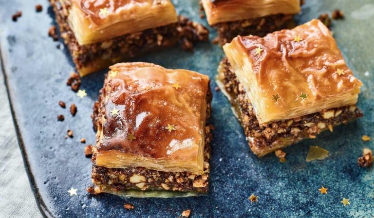 Nadiya Hussain's Chocolate and Orange Baklava | BBC Time to Eat