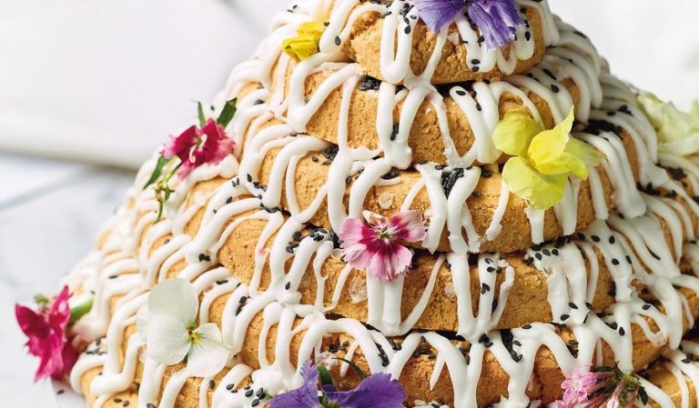 Nadiya Hussain Kransekake Biscuit Tower Recipe | BBC2 Nadiya Bakes