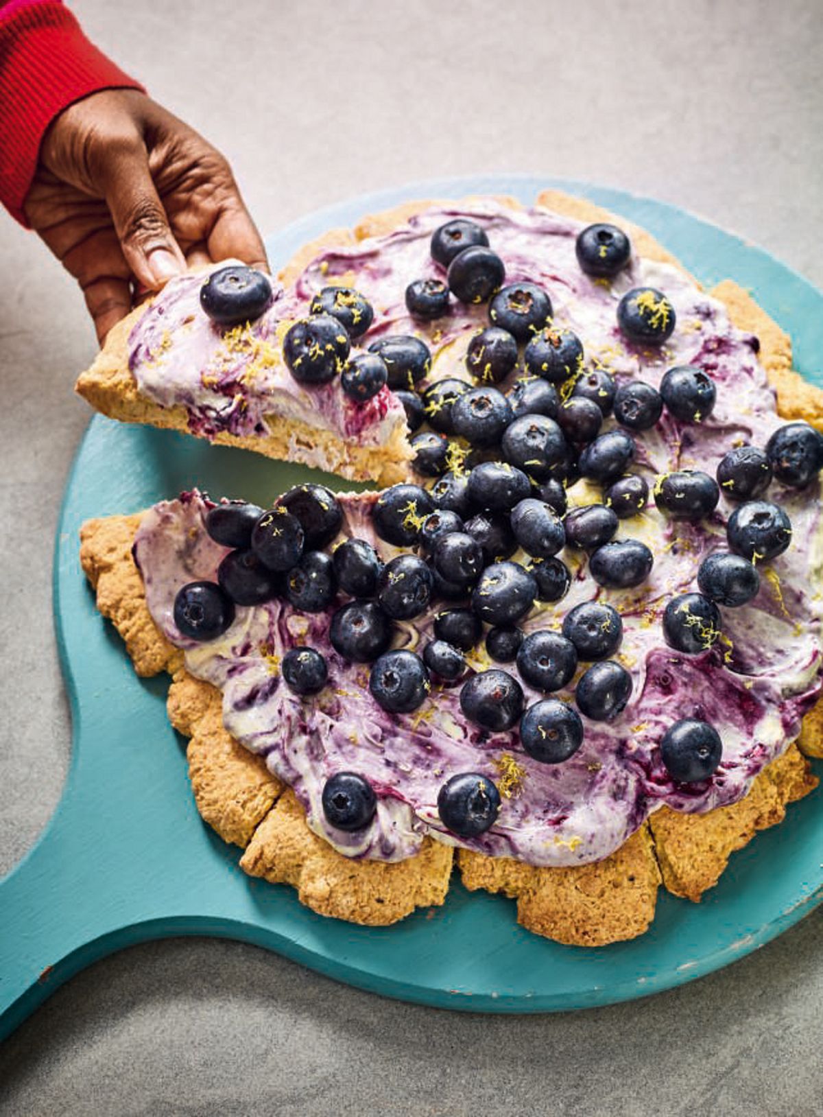 Nadiya Hussain’s Blueberry and Lavender Scone Pizza