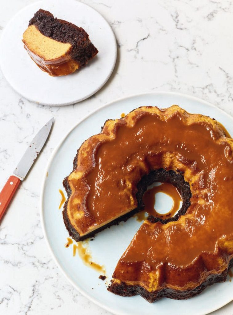 Nadiya Hussain’s Chocolate Caramel Flan