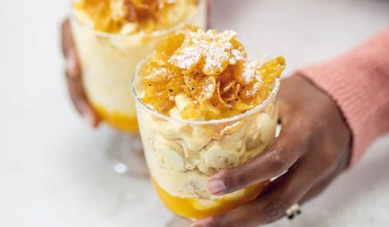 Nadiya Hussain Mango Cornflake Cranachan Recipe | BBC2 Nadiya Bakes