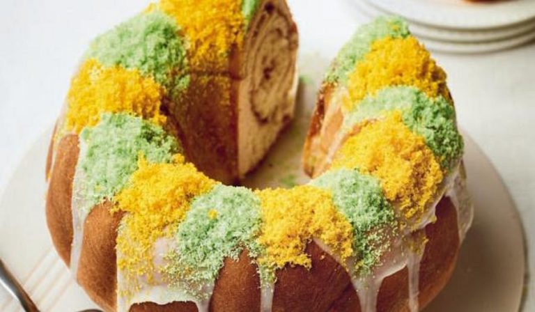Nadiya Hussain Praline King Cake Recipe | BBC2 Nadiya Bakes