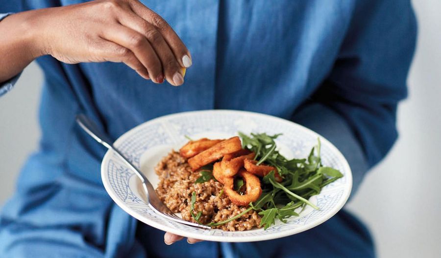 Nadiya Hussain's Squid Bulgur Wheat Risotto Recipe | Nadiya's Family Favourites