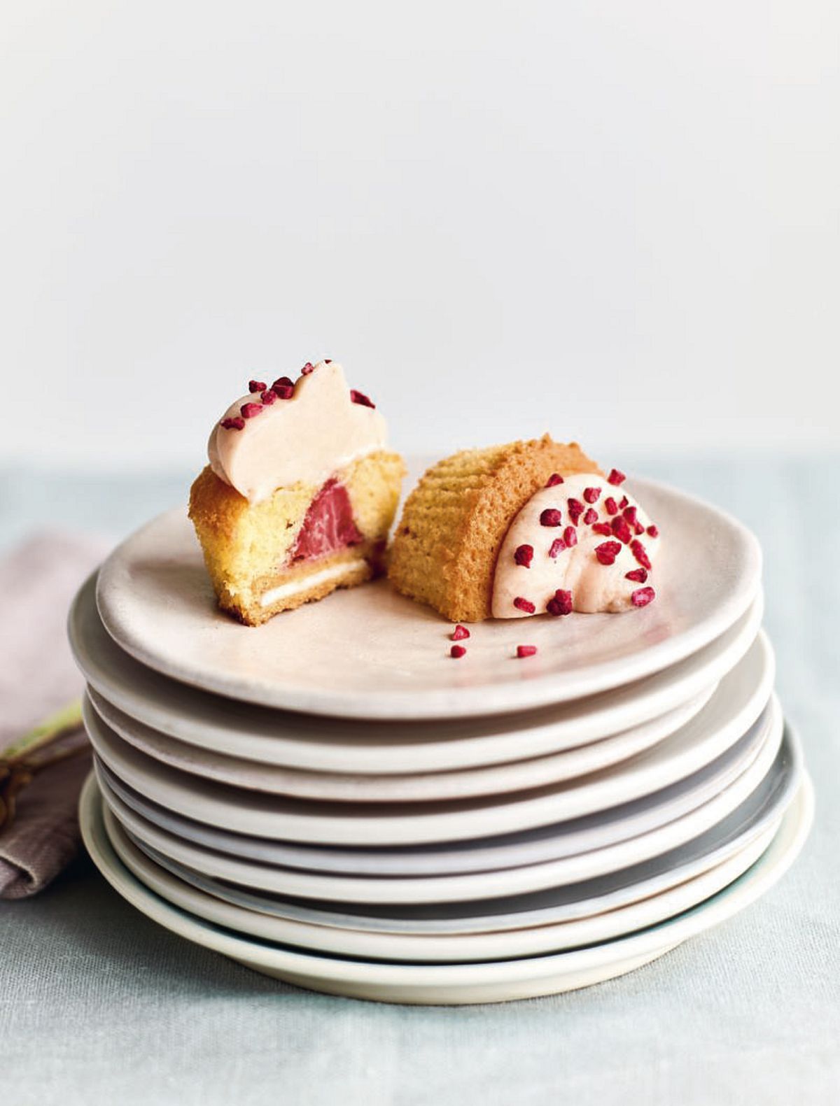 Nadiya Hussain’s Strawberry and Clotted Cream Shortcake Cupcakes
