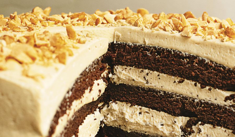 Nigella Lawson Chocolate Peanut Butter Cake | BBC2 Cook