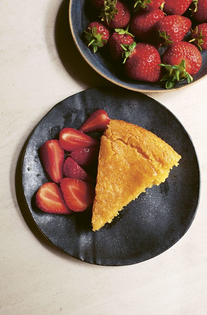 Nigella Lawson’s Vegan Lemon Polenta Cake