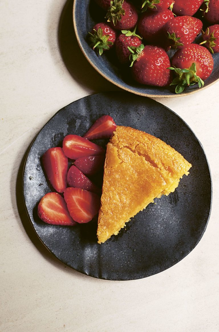 Nigella Lawson’s Vegan Lemon Polenta Cake