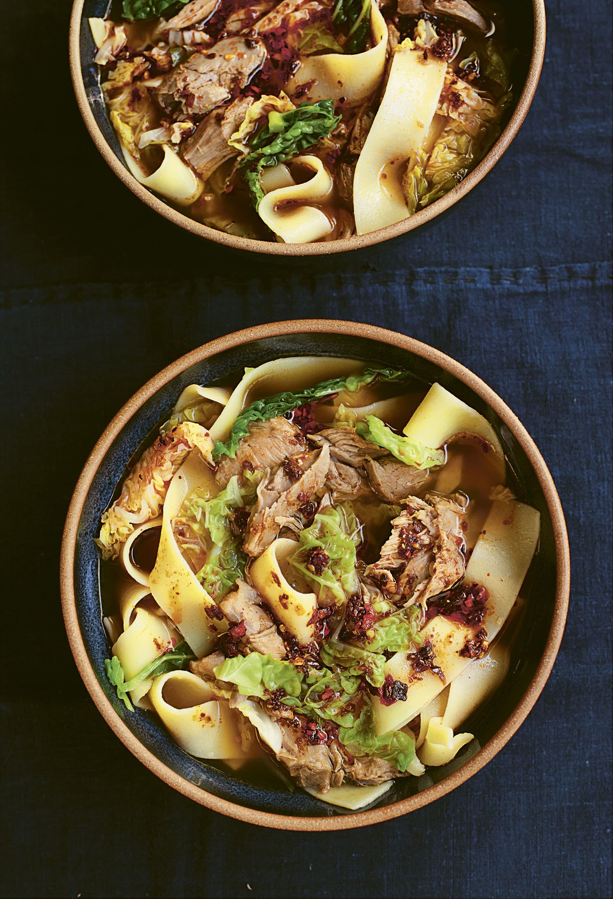 Nigella Lawson’s Wide Noodles with Lamb Shank in Aromatic Broth
