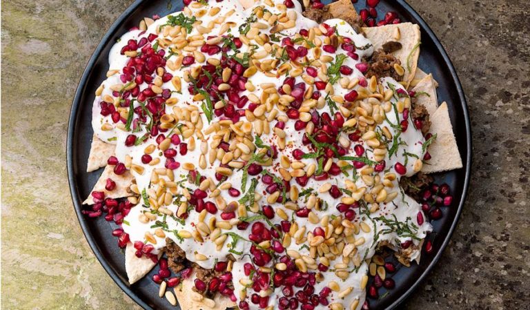 Nigella Lawson's Beef and Aubergine Fatteh Recipe