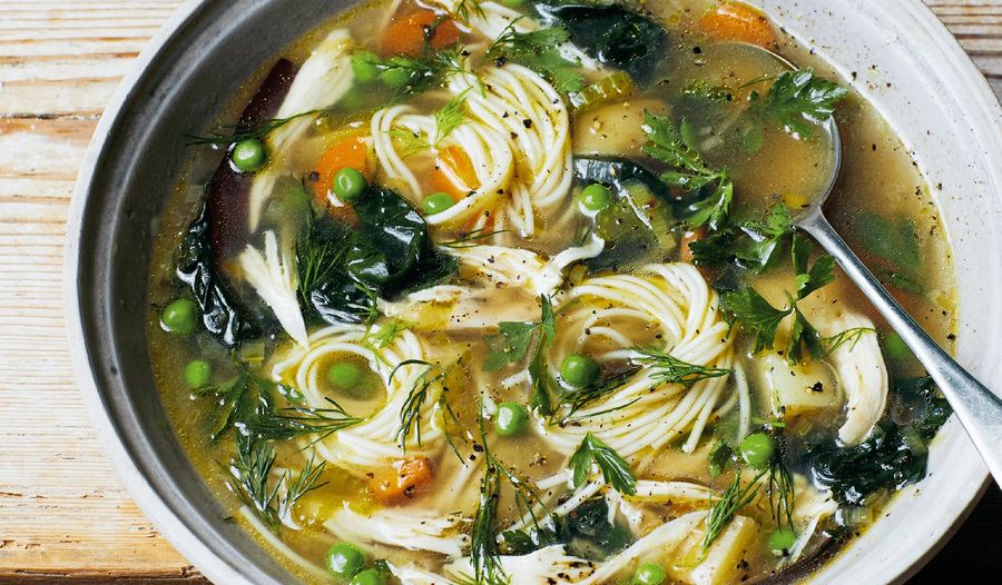 Melissa Hemsley's Rescue Noodle Soup with Leftover Chicken | Healthy Soup