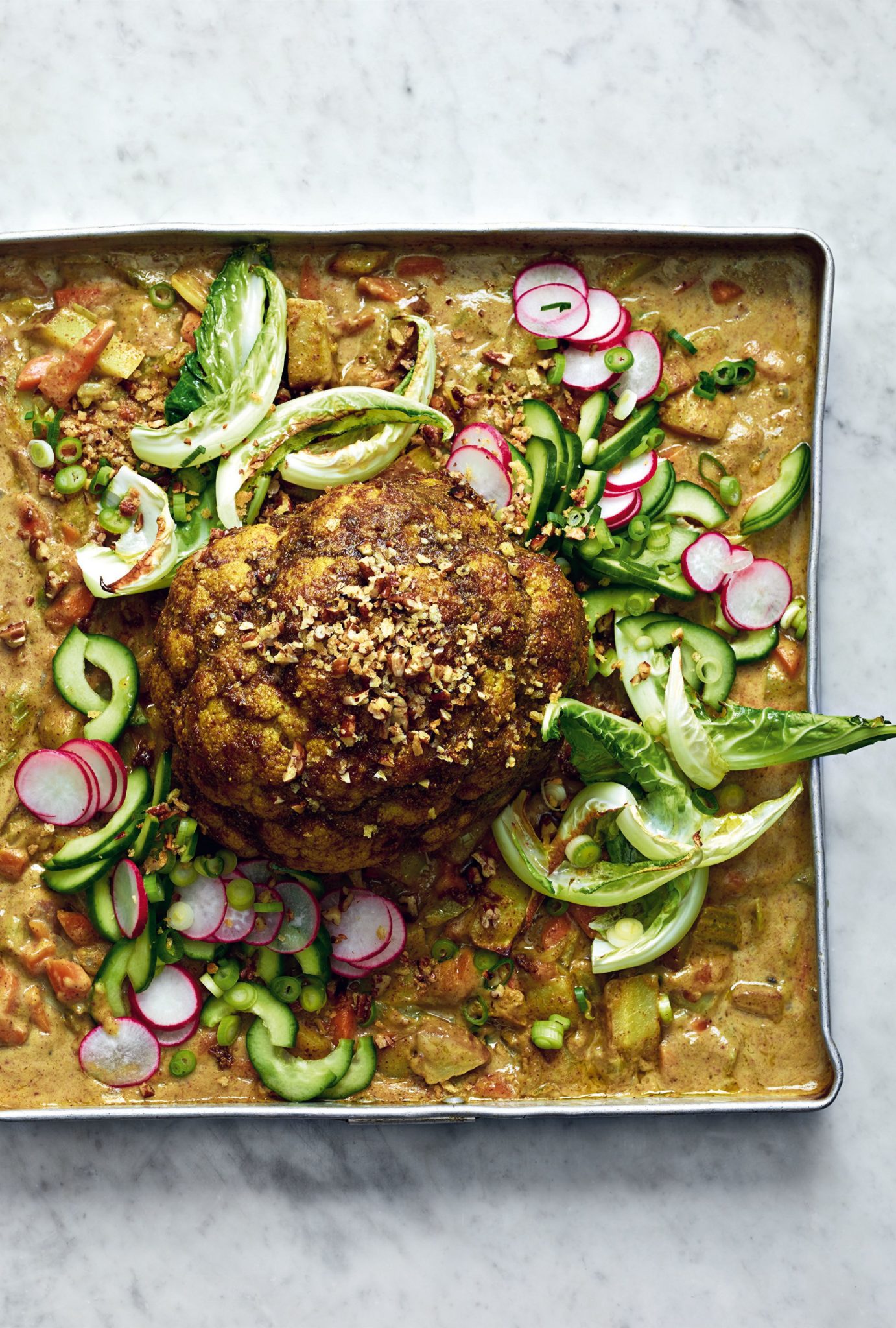 One Pot Vegan Whole Roasted Cauliflower Katsu