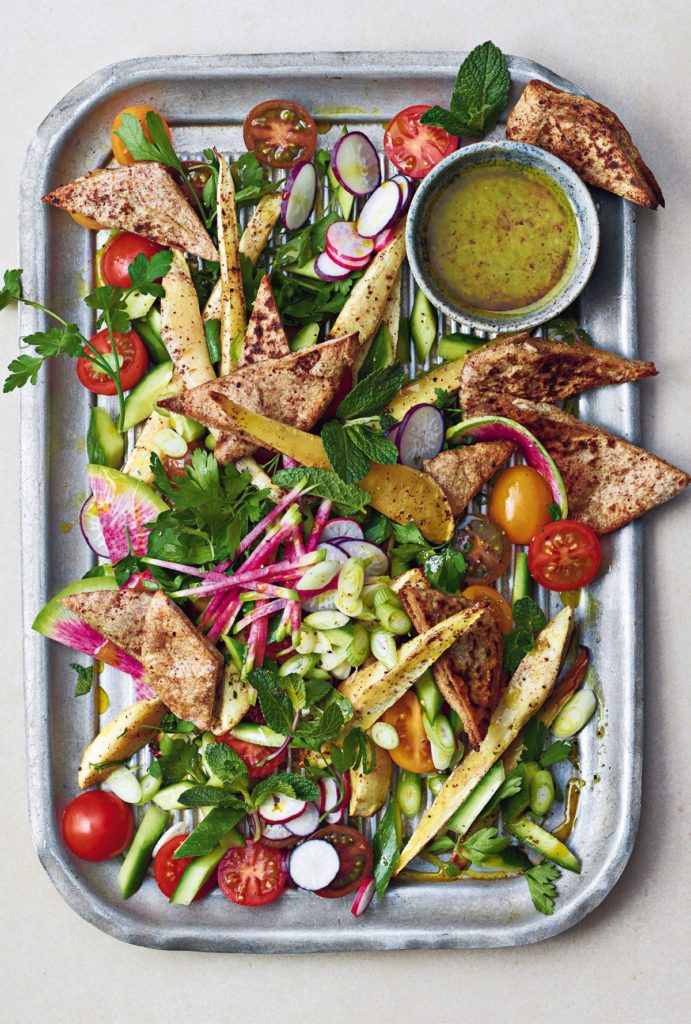 Roasted Parsnip and Crispy Pitta Fattoush