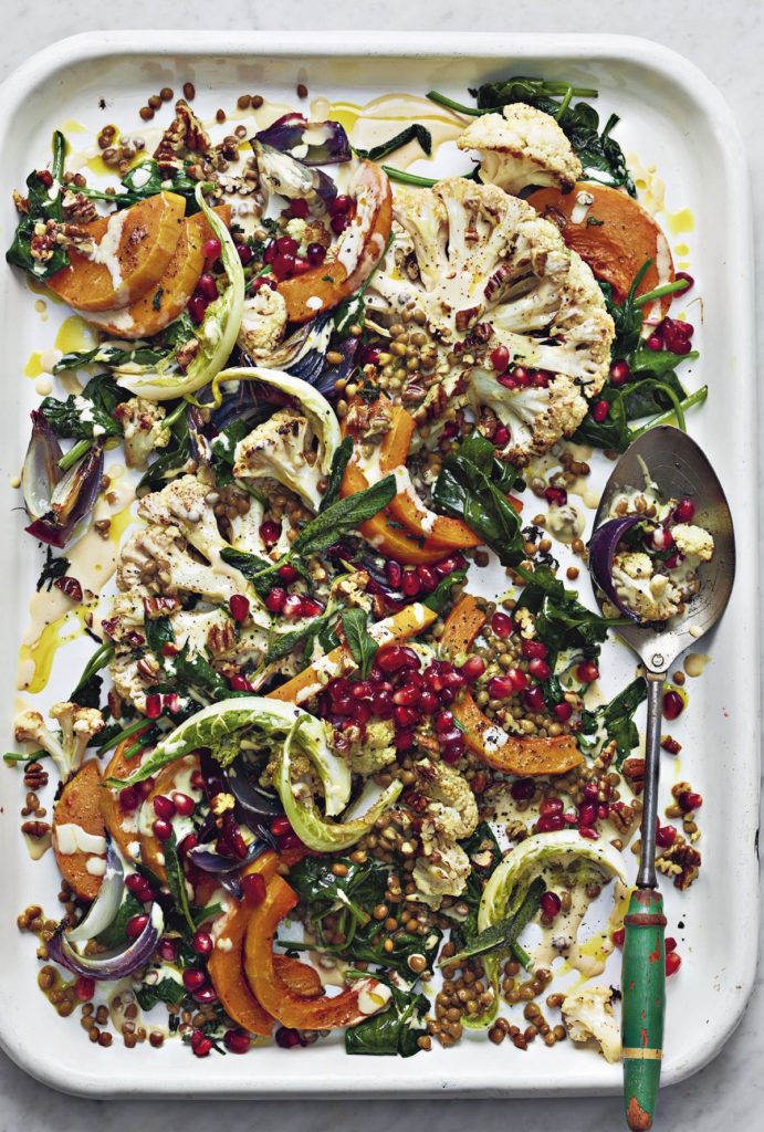 Roasted Squash, Cauliflower, and Sage
